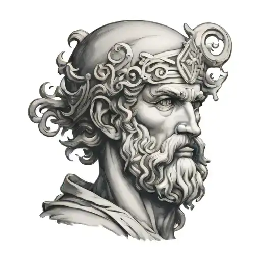 plutus greek god tattoo design idea
