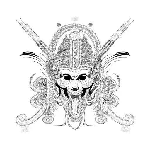 feathered snake Mayan style, make it resemble the Aesculapius  tattoo design idea