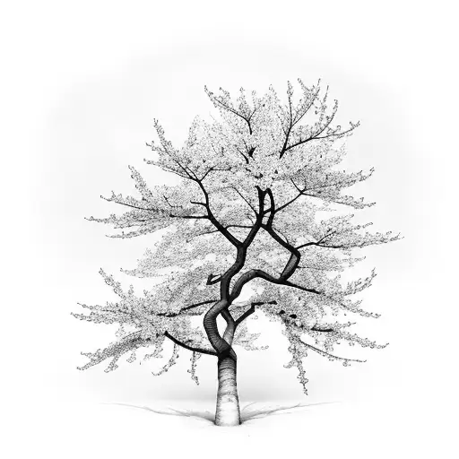 Cherry Blossom Tree tattoo design idea