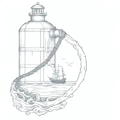A shipwreck scene with a scuba tank and anchor integrated into the design tattoo design idea