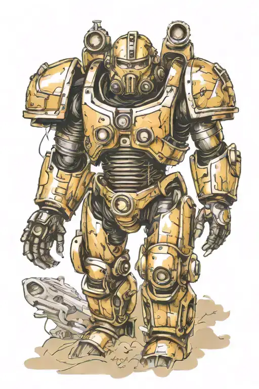 Fallout 2 power armor tattoo tattoo design idea