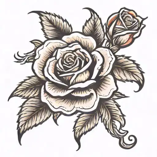 Scarlet Rose tattoo design idea