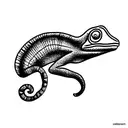 Chameleon tattoo design idea