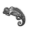 Chameleon tattoo design idea