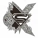 Superman Logo  tattoo design idea