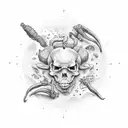 red hot chilli peppers álbum  tattoo design idea