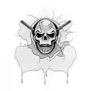 reaper Michael Myers  tattoo design idea