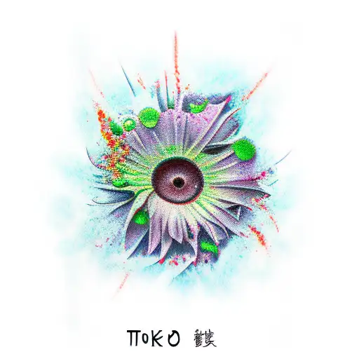 tokyo ghoul flower tattoo design idea