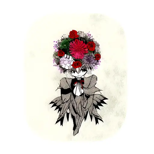 tokyo ghoul flower tattoo design idea