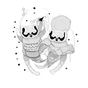 Sibling bond tattoo design idea