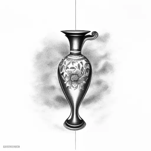 vase greek  tattoo design idea