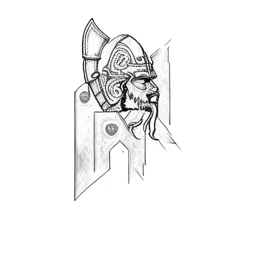a spartan warrior tattoo design idea