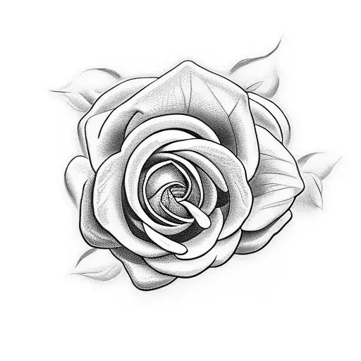 snake with roses tattoo design idea