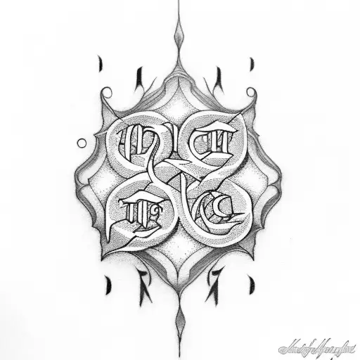 ambigram of the word Kayleigh tattoo design idea