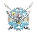 Aerospace themed sleeve with dragon tattoo design idea