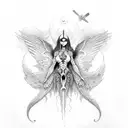 war in heaven tattoo design idea