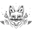 Fox tattoo design idea