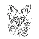 Fox tattoo design idea