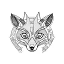 Fox tattoo design idea