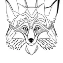 Fox tattoo design idea