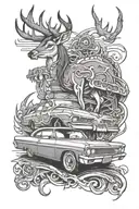 Impala car tattoo design idea