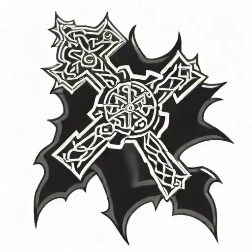 FC Porto Celtic Cross tattoo design idea