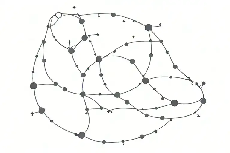 Pisces constellation tattoo design idea