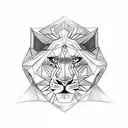 TRIBAL REY LEON tattoo design idea