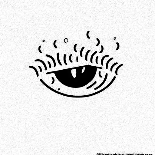 A tattoo design where you can see an eye and the phrase: "toast to the storm" tattoo design idea