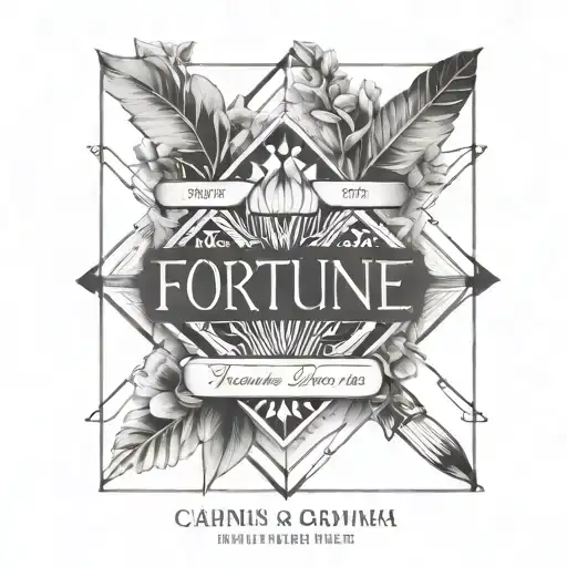 A quote in Latin that translates to 'Fortune only dances with those who invite her to dance' tattoo design idea