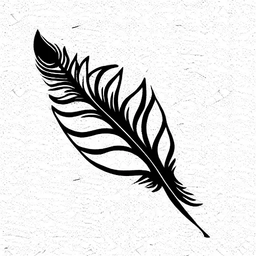 feather but still rising tattoo design idea