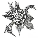 cyber tribal tattoo tattoo design idea