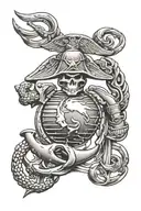 marines, avation tattoo design idea