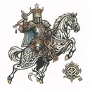 crusader tattoo design idea