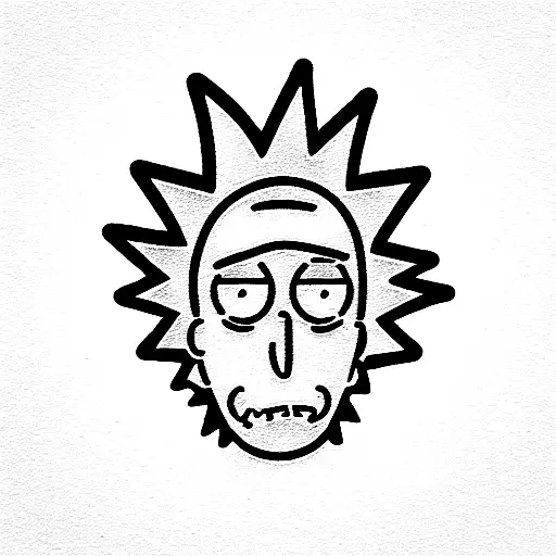 Rick and Morty  tattoo design idea
