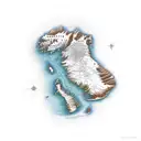 Map of Iceland tattoo design idea