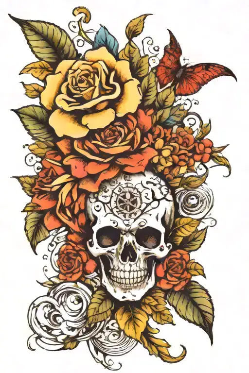 something with meaningful pic and has some kind of inspiration but yet very beautiful. on the back. tattoo design idea