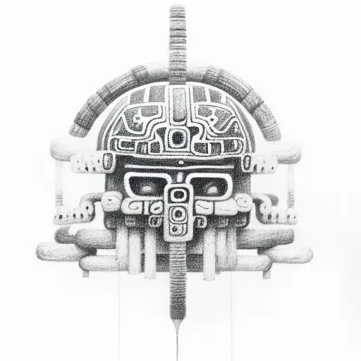 tlaloc and thunder 13 tattoo design idea