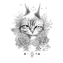 home is a question mark tattoo design idea