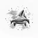 Shark Fin tattoo design idea