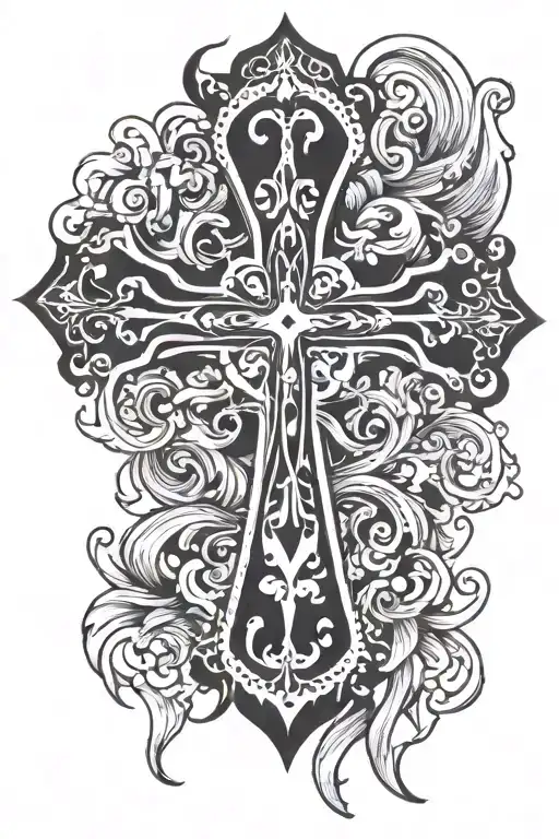 cross on wrist black clover tattoo design idea