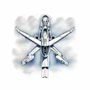 fighter jet aviation tattoo design idea
