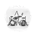 Drummer tattoo design idea