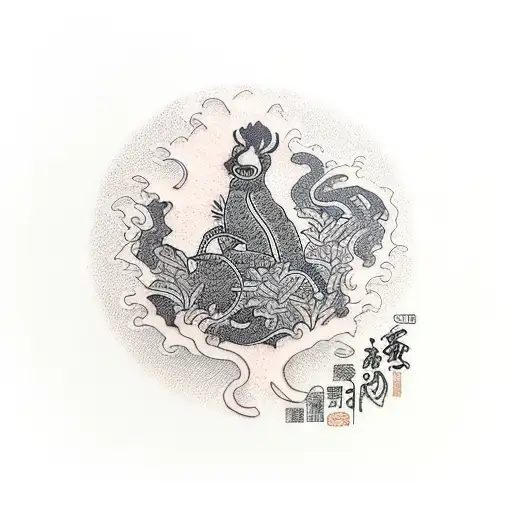 Rice plant tattoo design idea