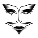 Leticia mirror version tattoo design idea