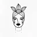 Leticia mirror version tattoo design idea