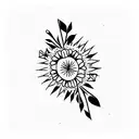 Leticia mirror version tattoo design idea