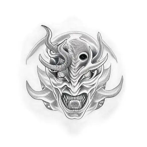 tractor demon tattoo design idea