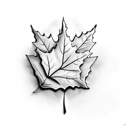 Maple Leaf tattoo design idea