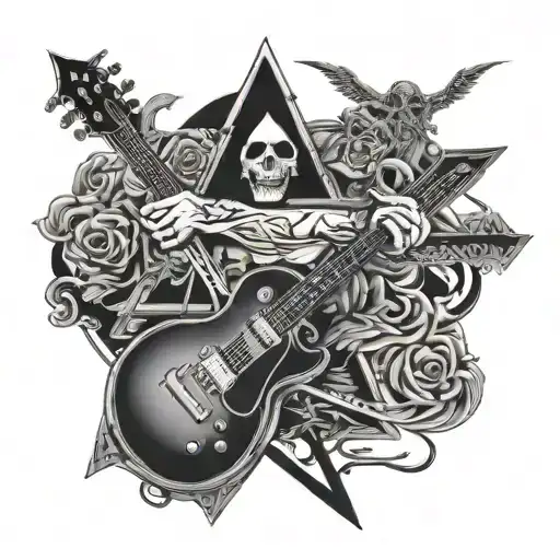 metallica album covers mixed tattoo design idea